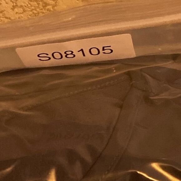 Loft Women Blouse Purple Gray Cold Shoulder Crew Neck Tie Bell Sleeve Large - Picture 14 of 14